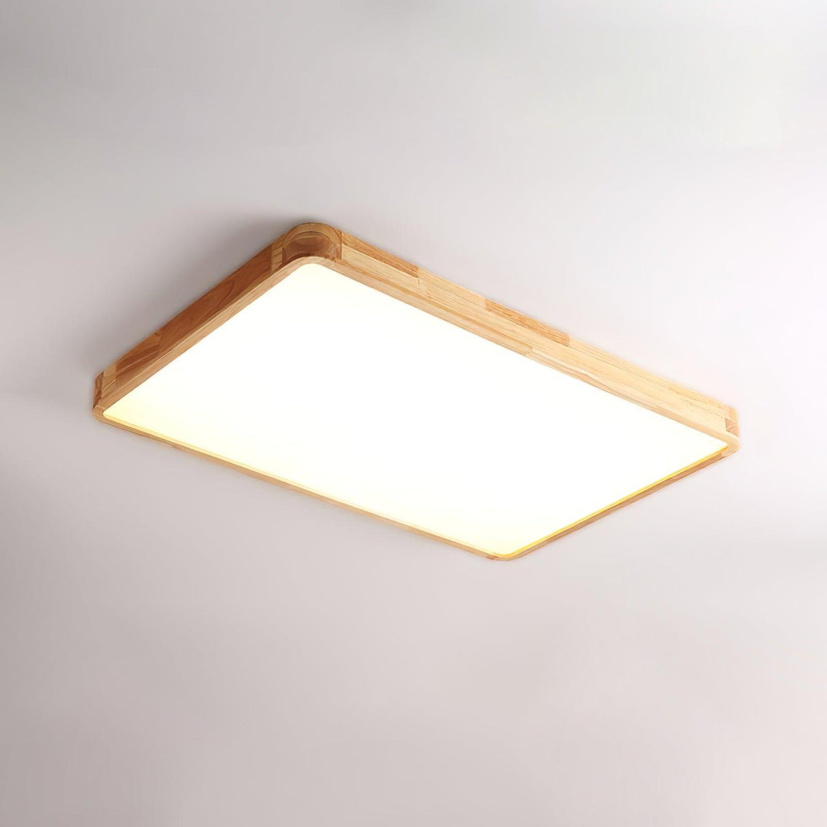 Edenford Wooden Geometric Flush Mount Ceiling Light