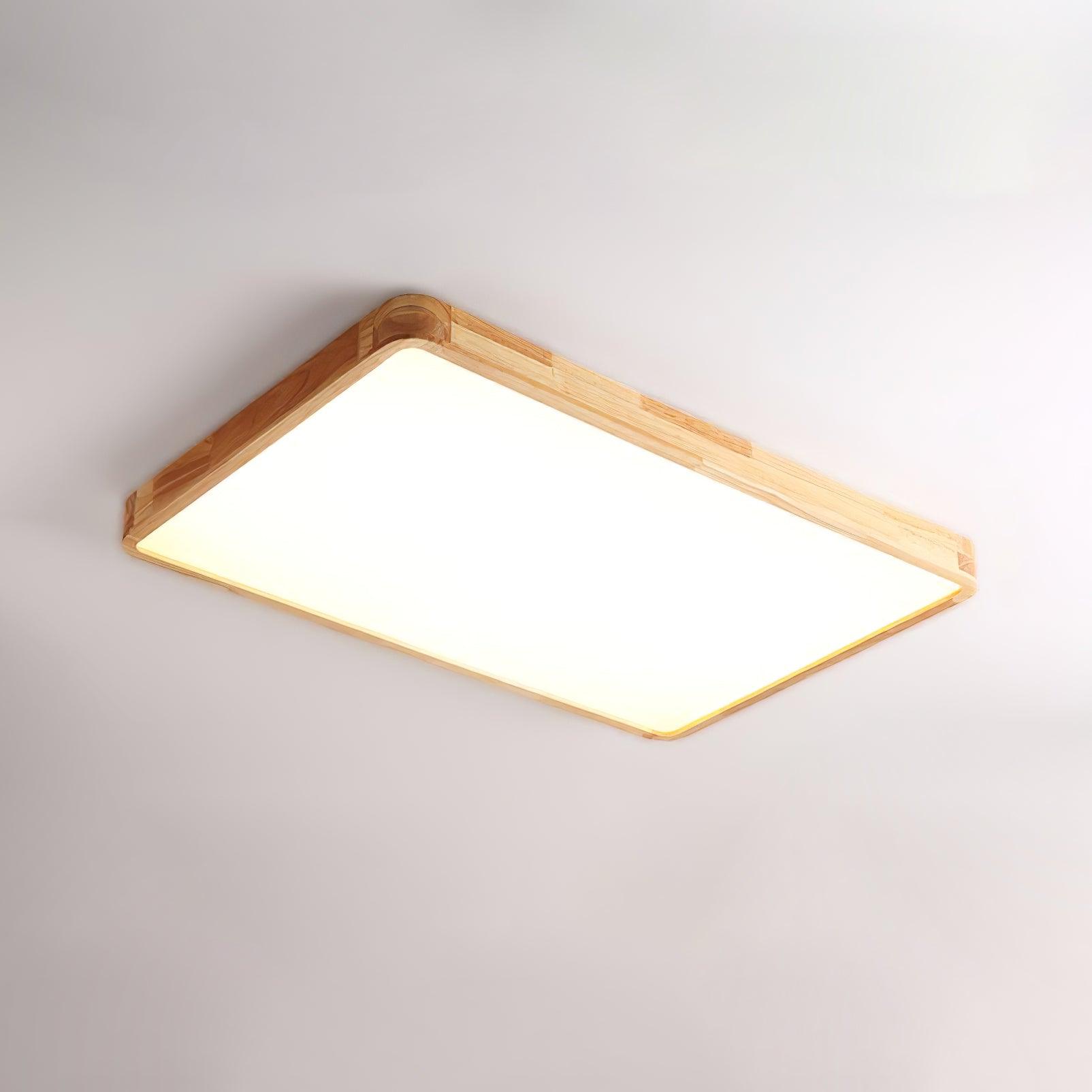Damian Ceiling Light Wooden Geometric LED