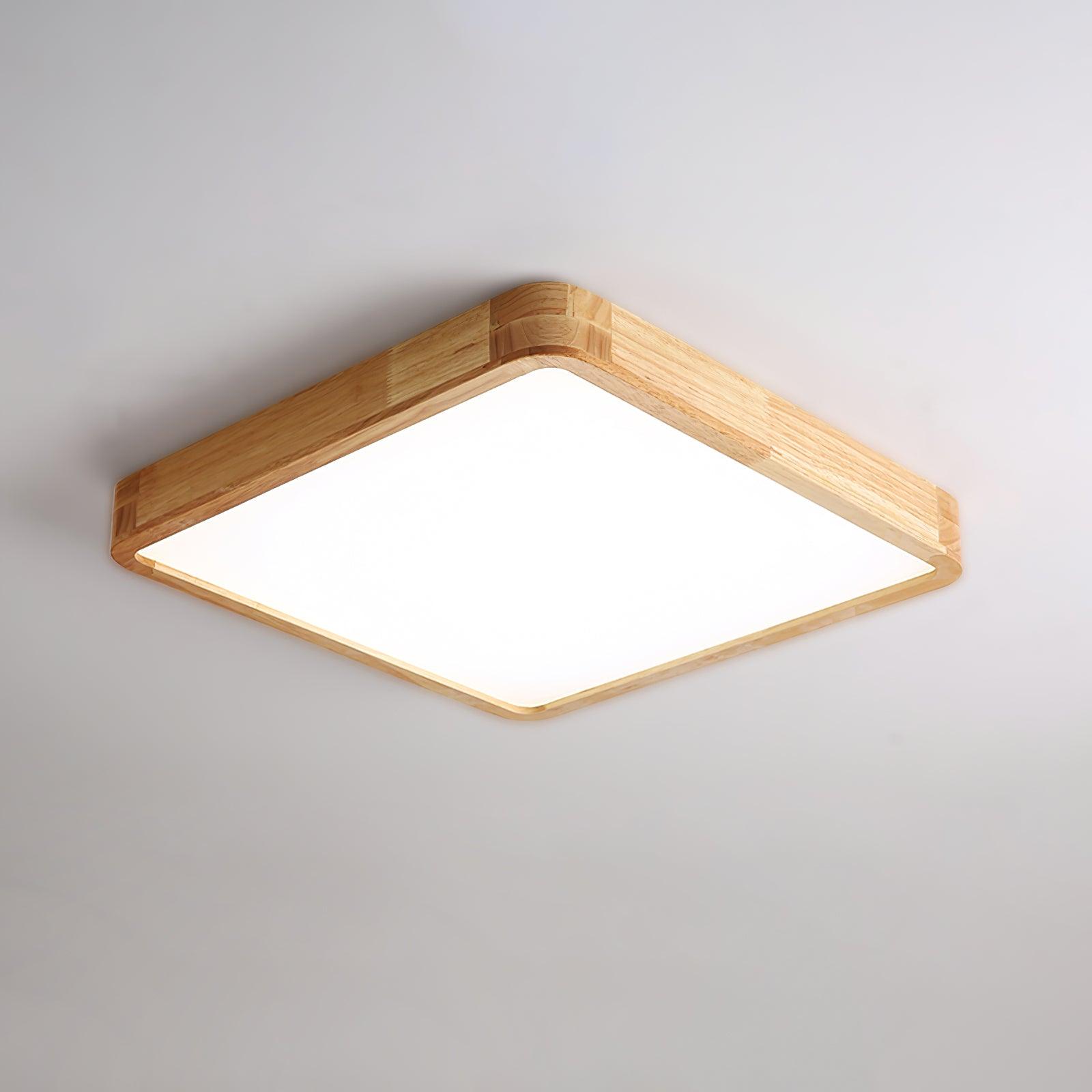 Damian Ceiling Light Wooden Geometric LED