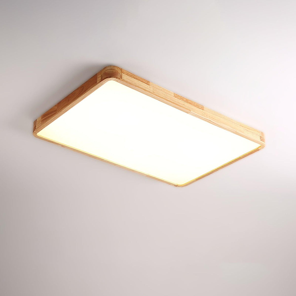 Edenford Wooden Geometric Flush Mount Ceiling Light