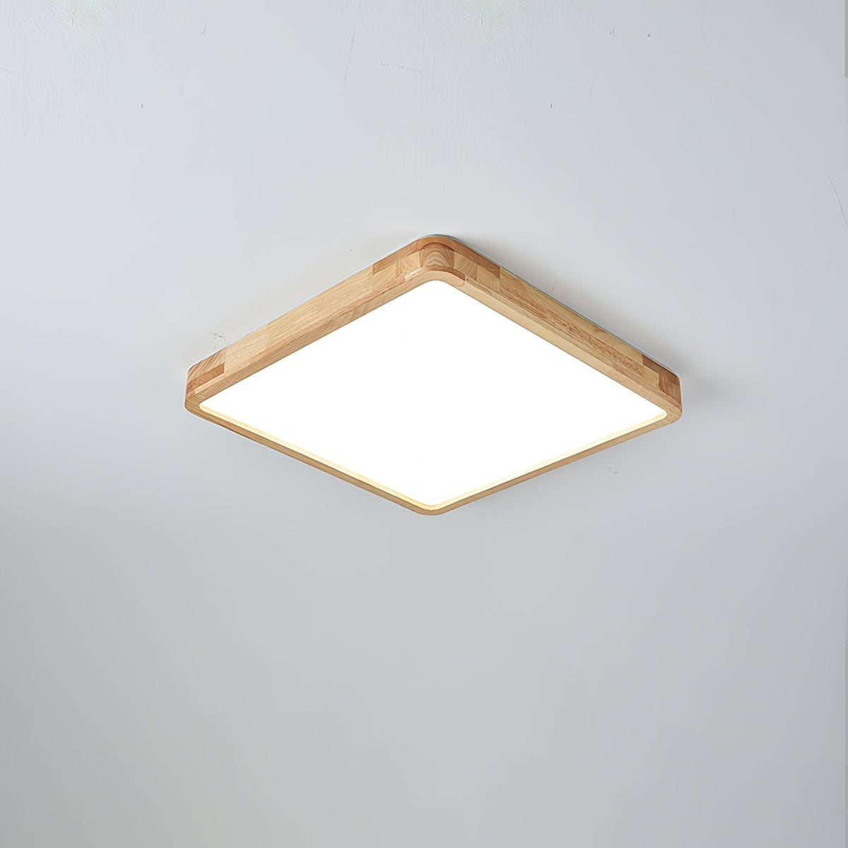 Edenford Wooden Geometric Flush Mount Ceiling Light