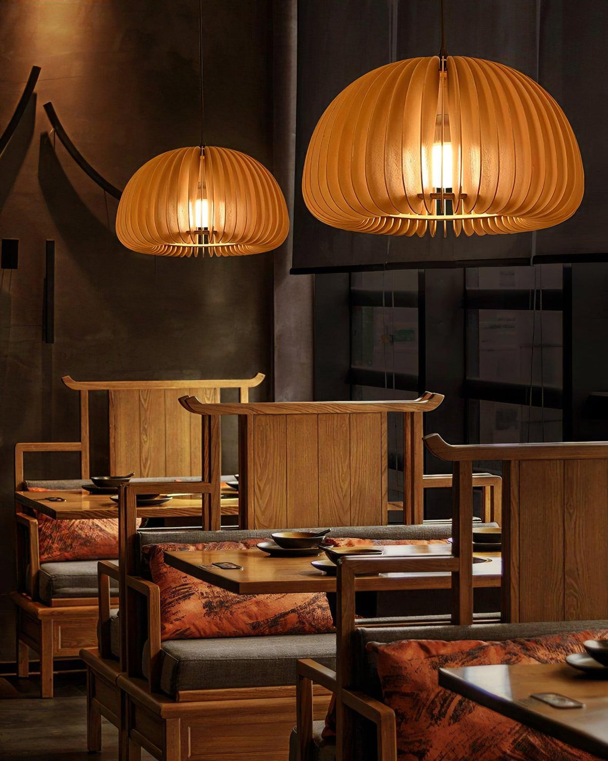 Enoris Wood Retro Pendant Lights