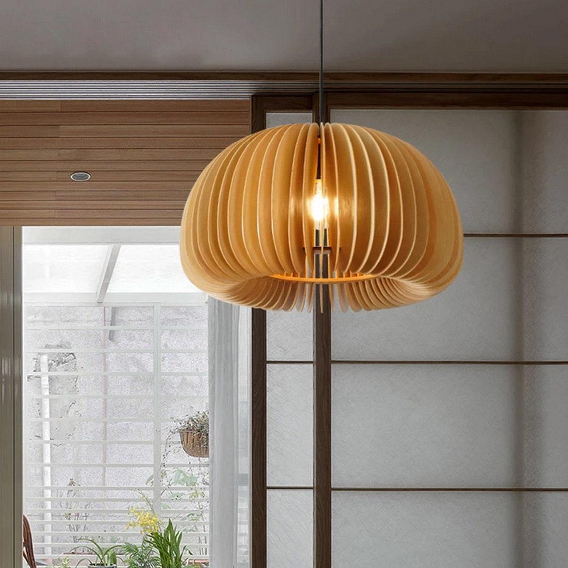 Enoris Wood Retro Pendant Lights