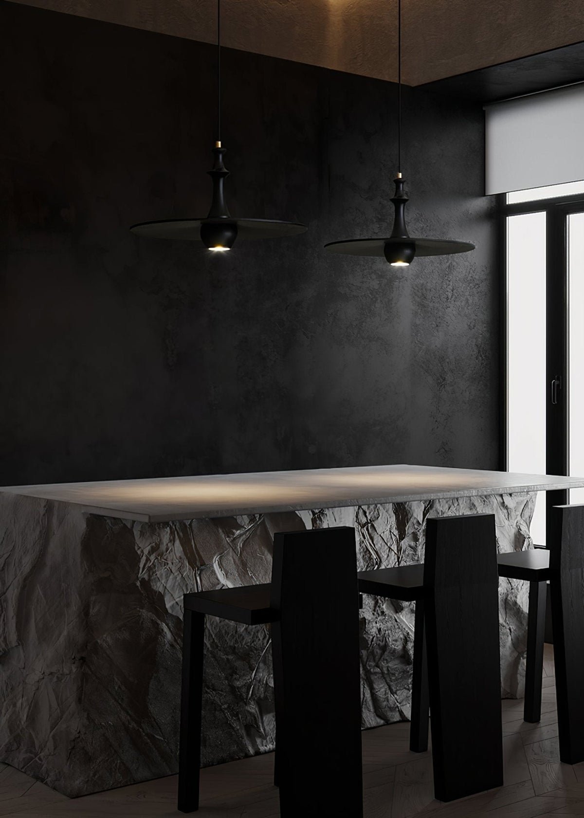 Spindle Wooden Spin Pendant Light