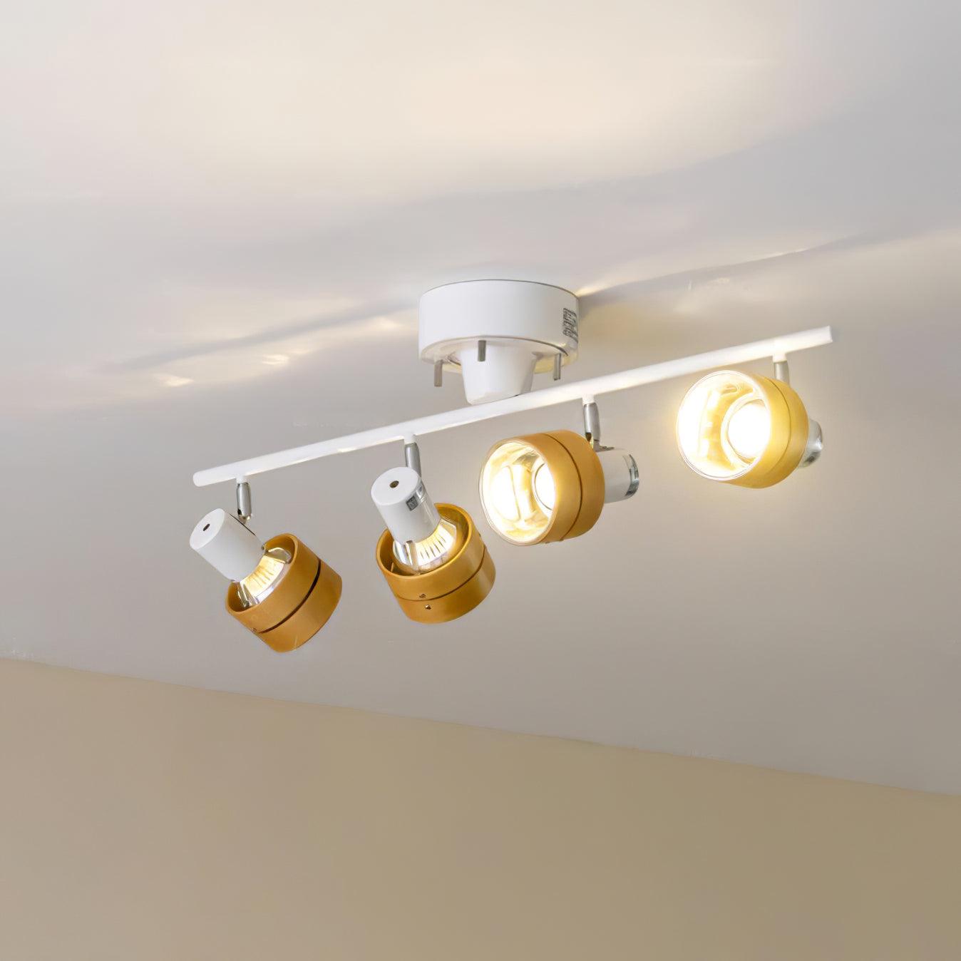Elsorila Elegance Adjustable Spot Wooden Ceiling Lamp