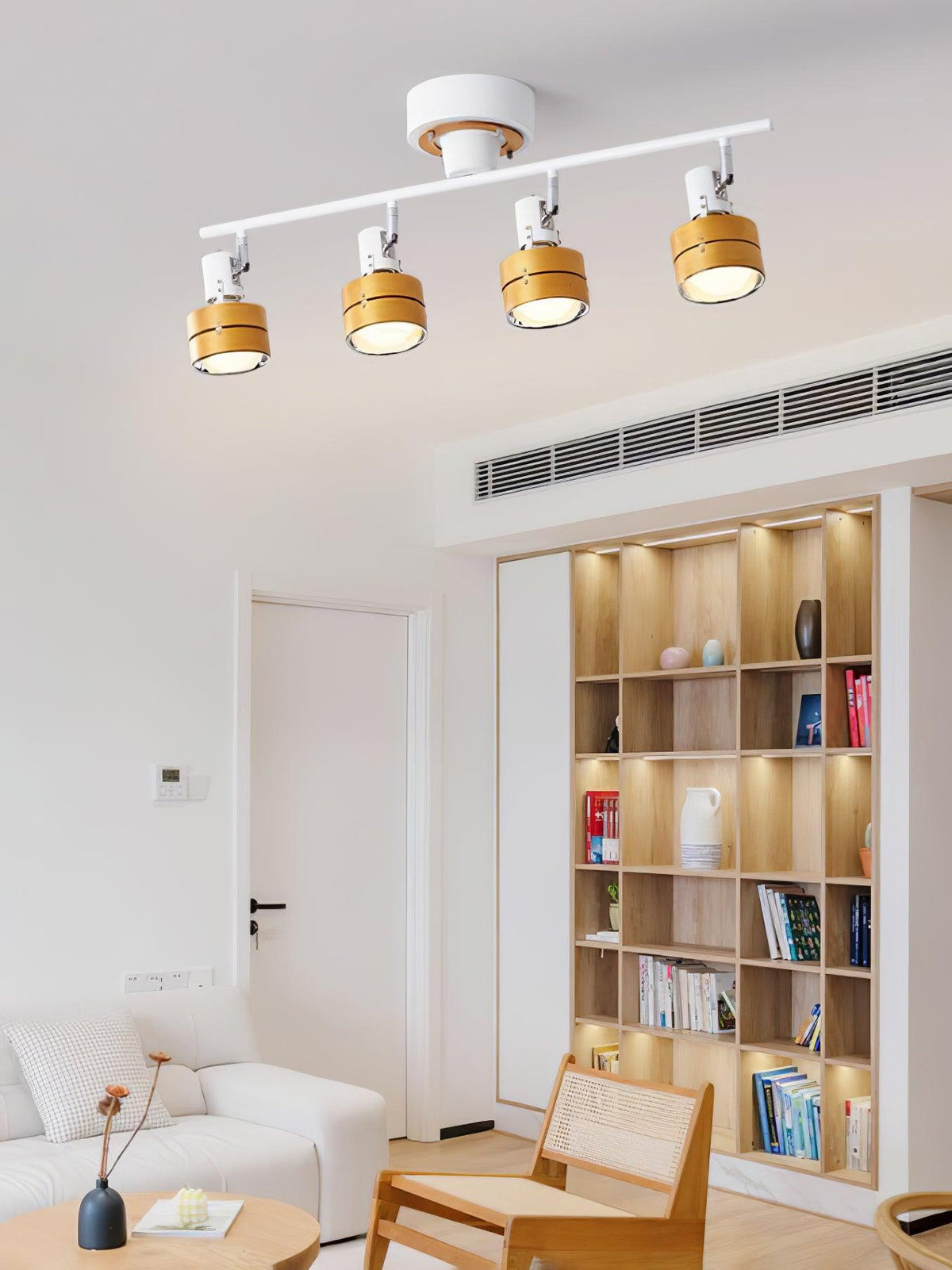 Elsorila Elegance Adjustable Spot Wooden Ceiling Lamp