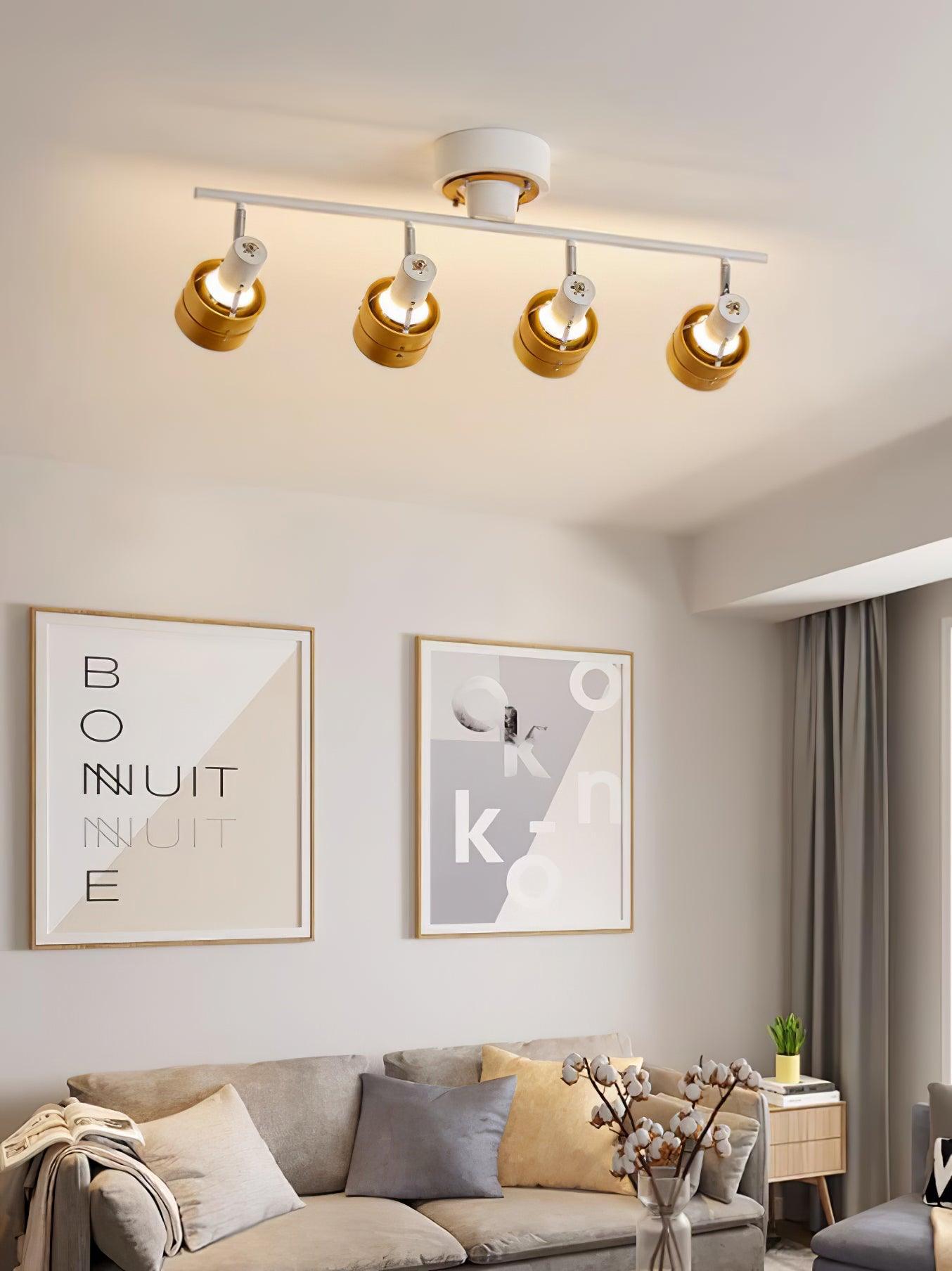 Elsorila Elegance Adjustable Spot Wooden Ceiling Lamp