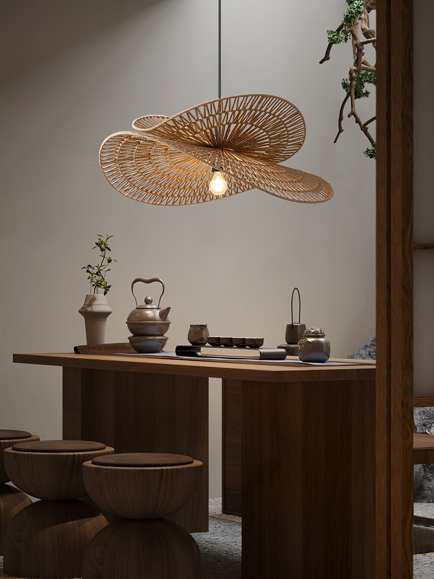 Canaielle Hemp Rope Traditional Pendant Light