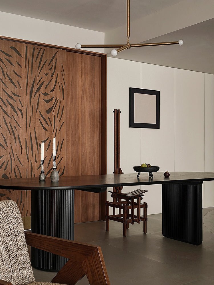Solireon Modern Brass Wrapped Linear Chandelier