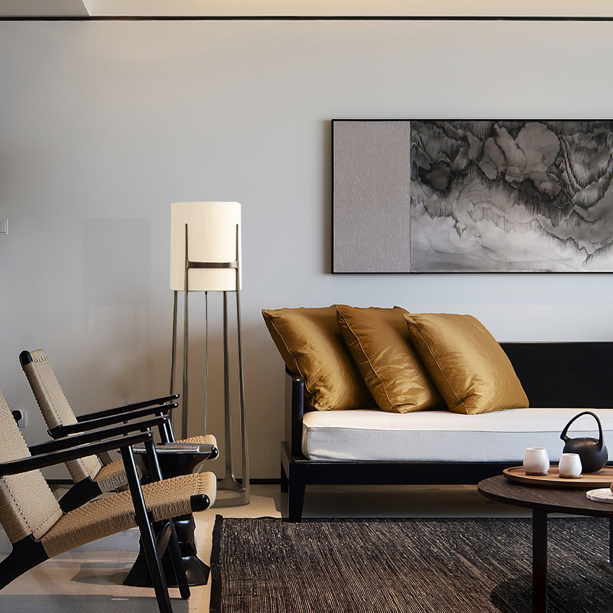 Mirinelle Classic Fabric Floor Lamp
