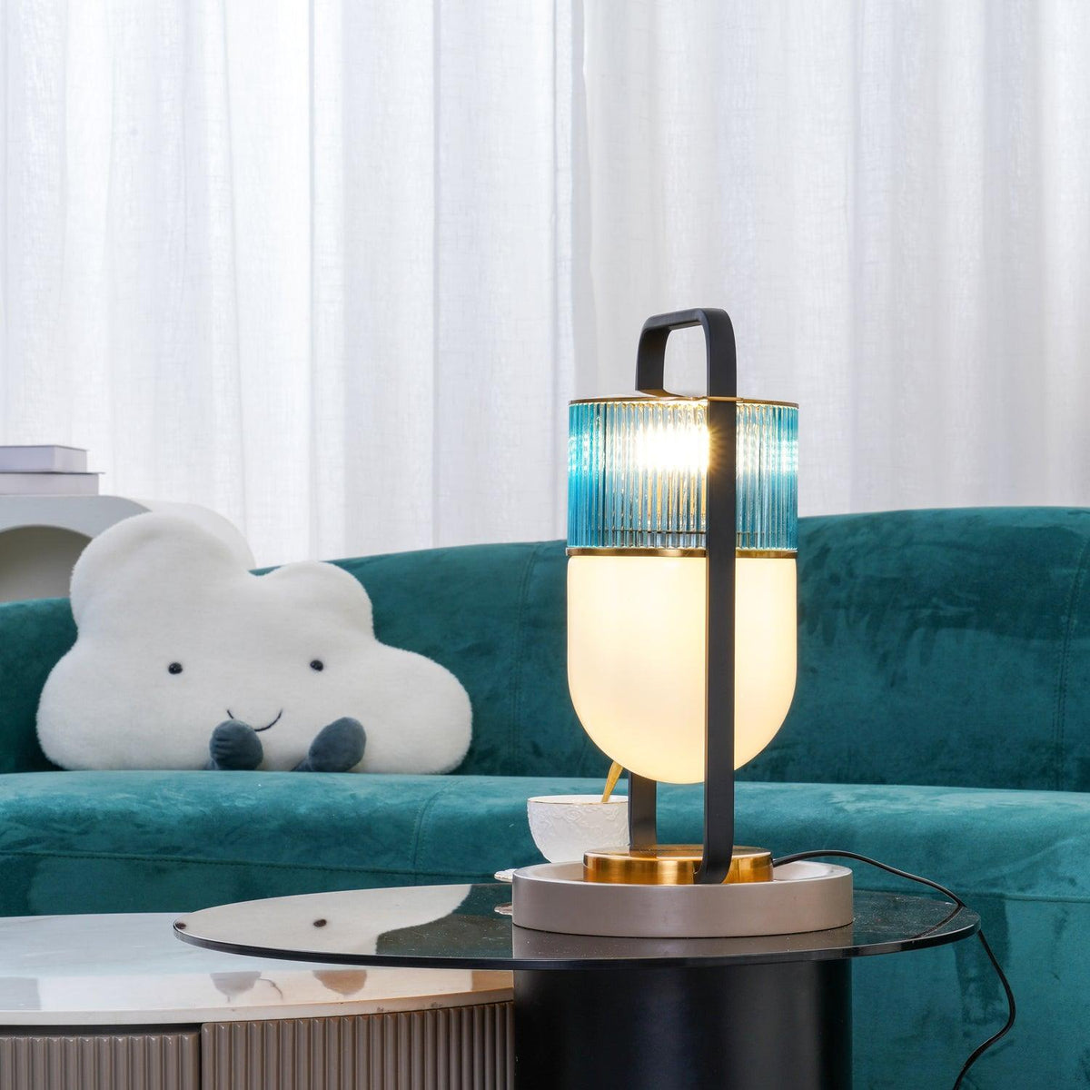 Kiorven Glass Artistic Table Lamp