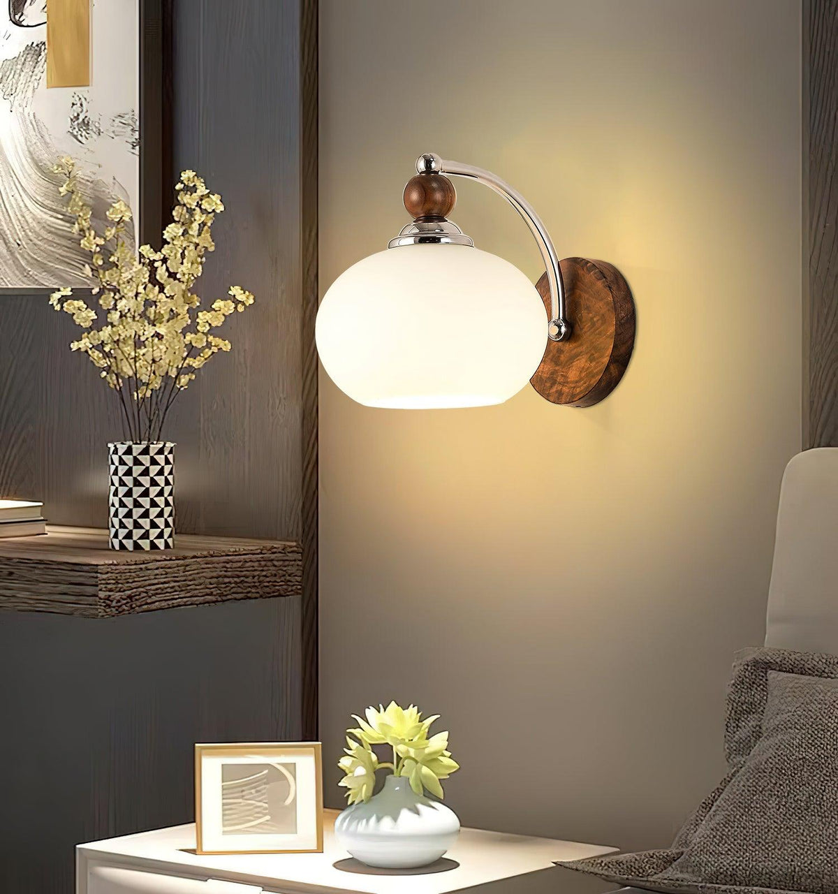 Vicare Premium Nordic Art Glass Wall Lamp