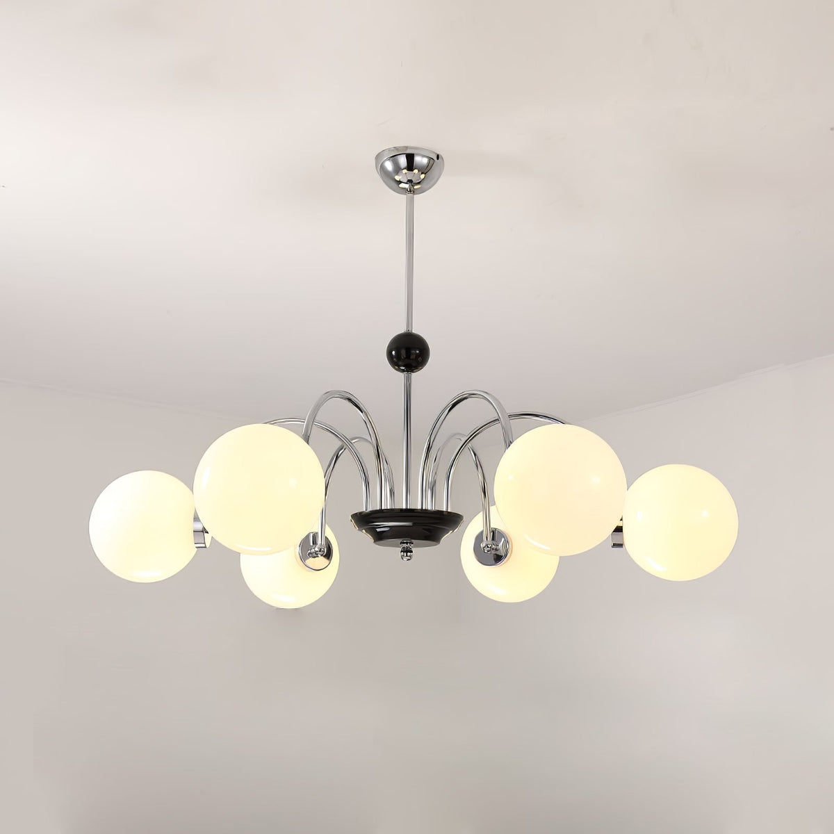 Halion Chandelier Rod Frame and White
