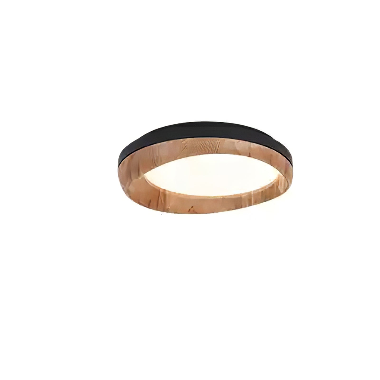 Eurtheara Organic Wood Glass Ceiling Light