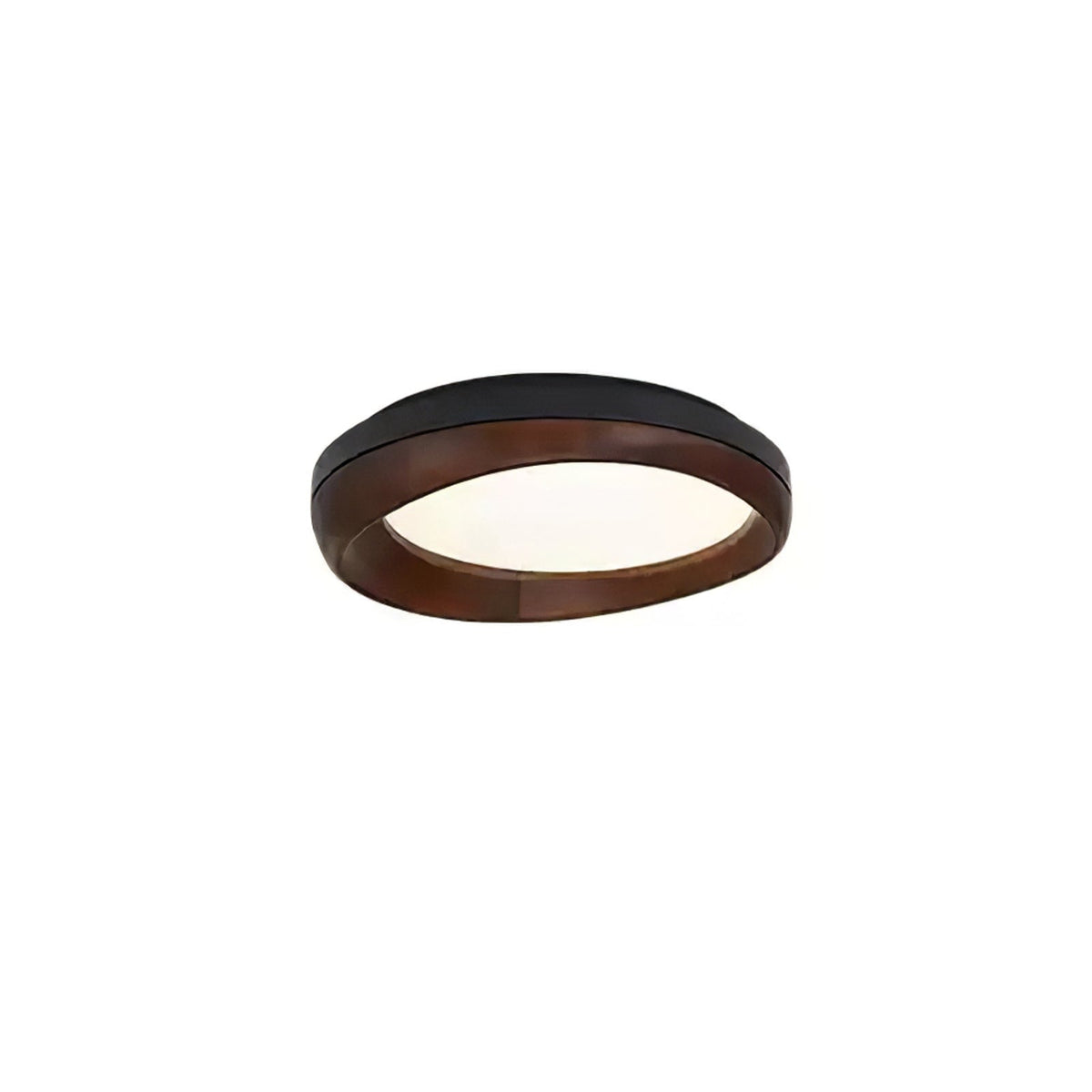 Eurtheara Organic Wood Glass Ceiling Light