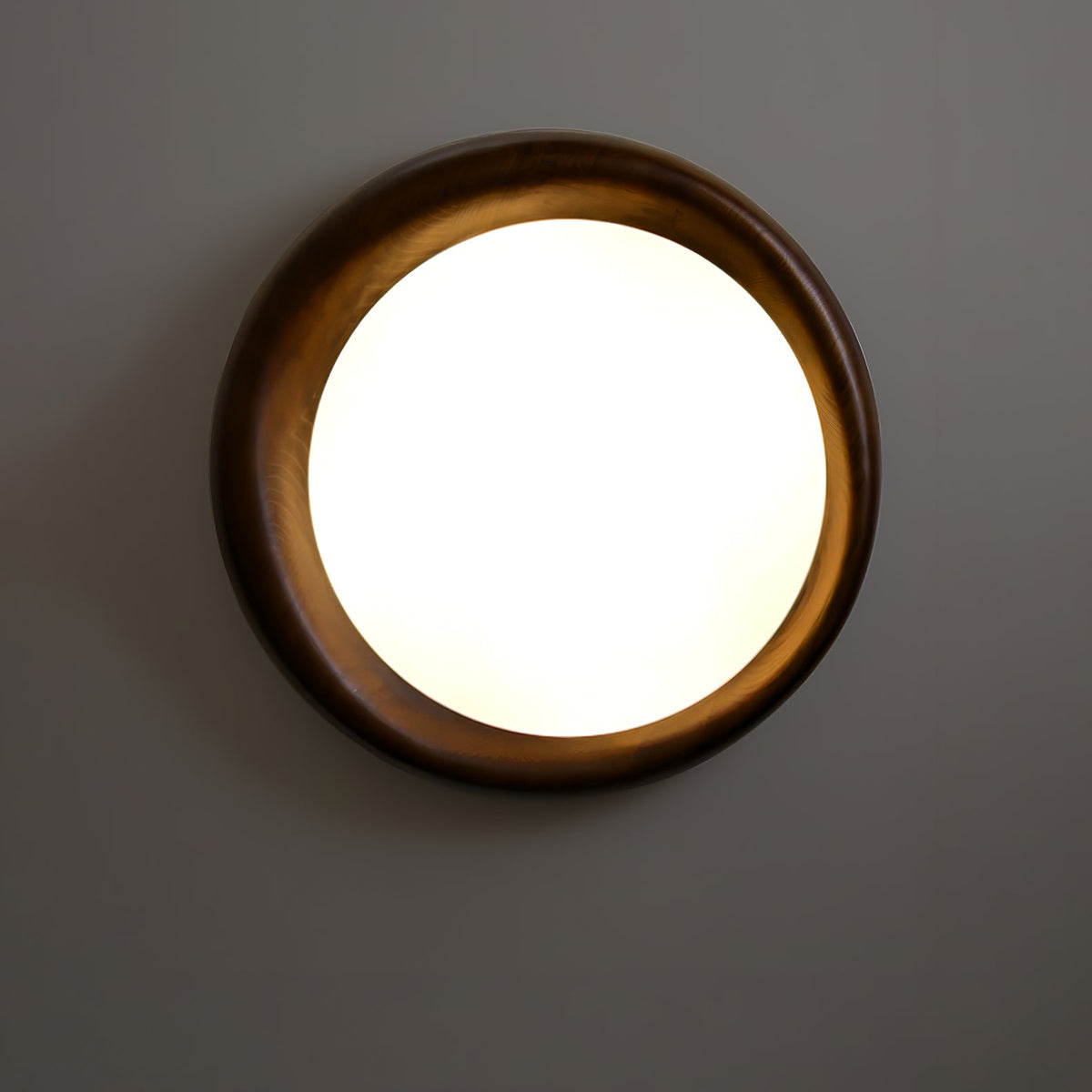 Eurtheara Organic Wood Glass Ceiling Light