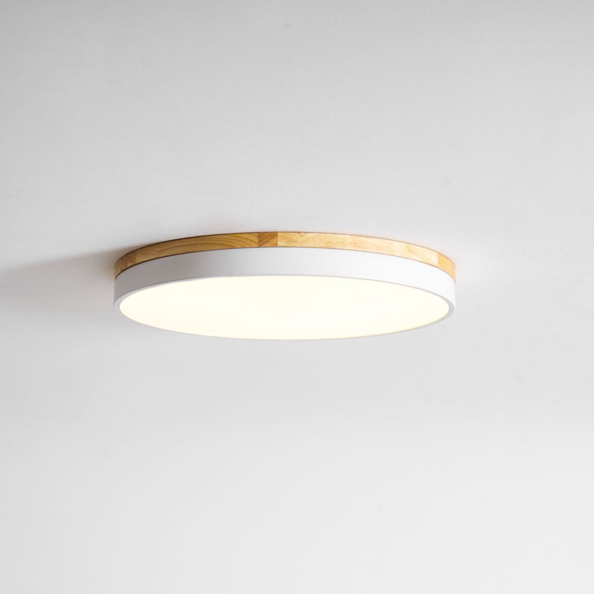 Clairshire Circular Wood Flush Mount Ceiling Light