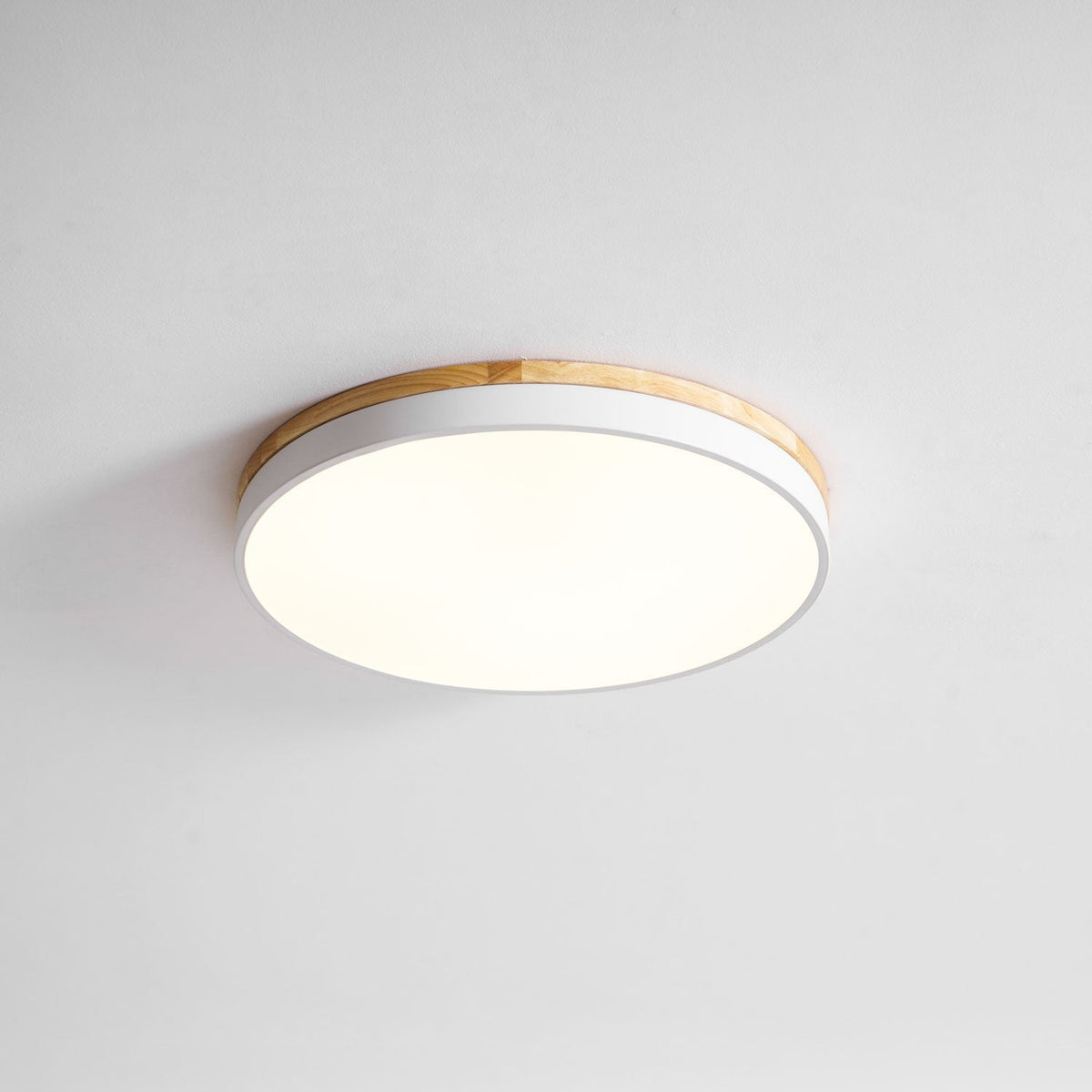 Clairshire Circular Wood Flush Mount Ceiling Light