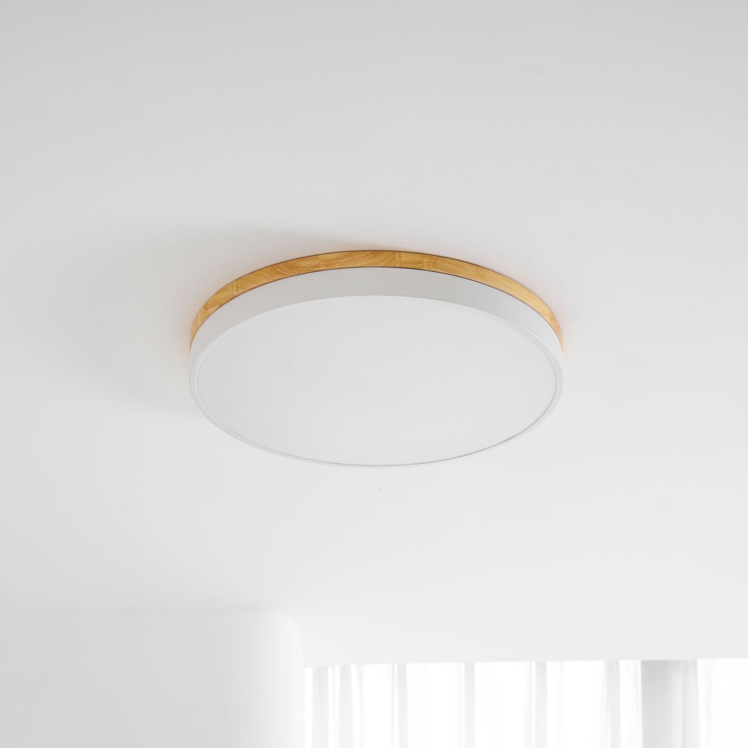 Clairshire Circular Wood Flush Mount Ceiling Light
