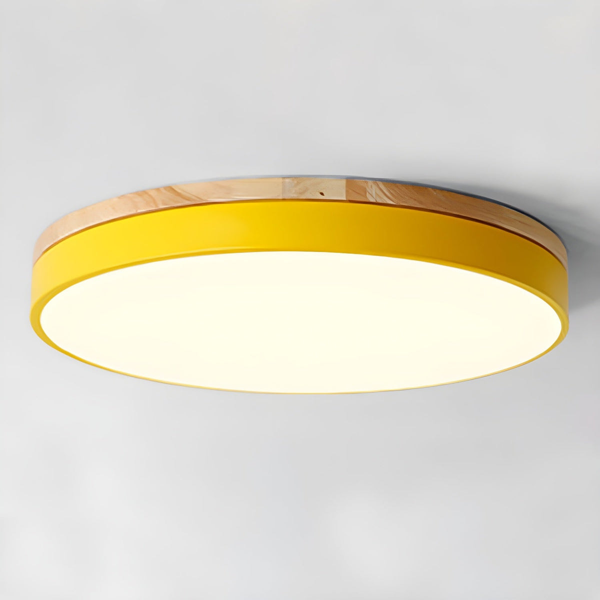 Clairshire Circular Wood Flush Mount Ceiling Light