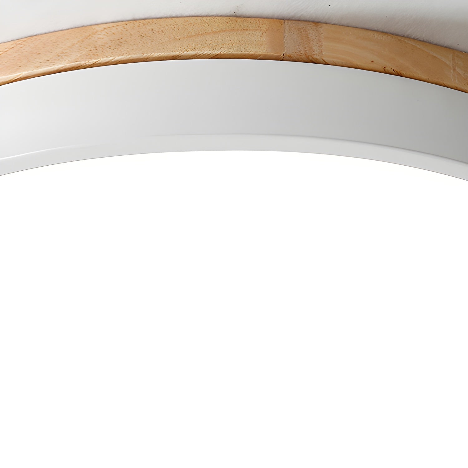 Clairshire Circular Wood Flush Mount Ceiling Light