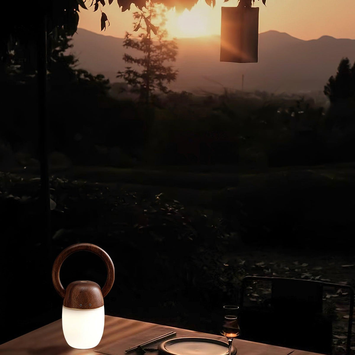 Sylelina Minimalist Wood Table Lamp