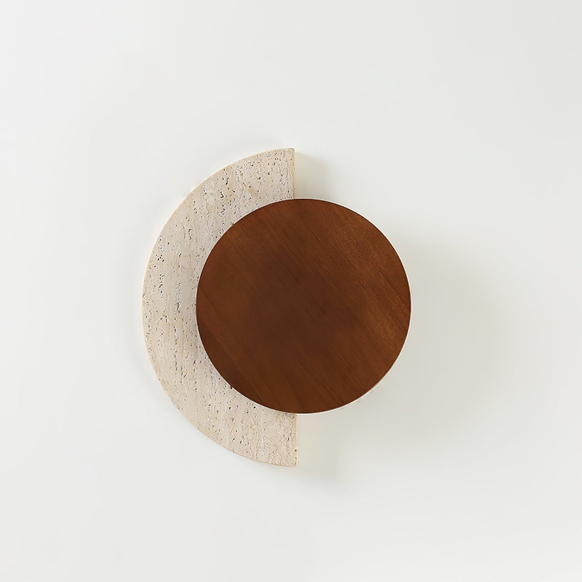 Coraeen Half-Moon Travertine Wall Light