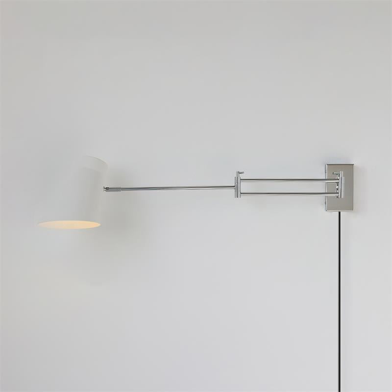 Wall Lamp Body and Shade Adjustable Arm Minimalist Modern - Neutral Decor