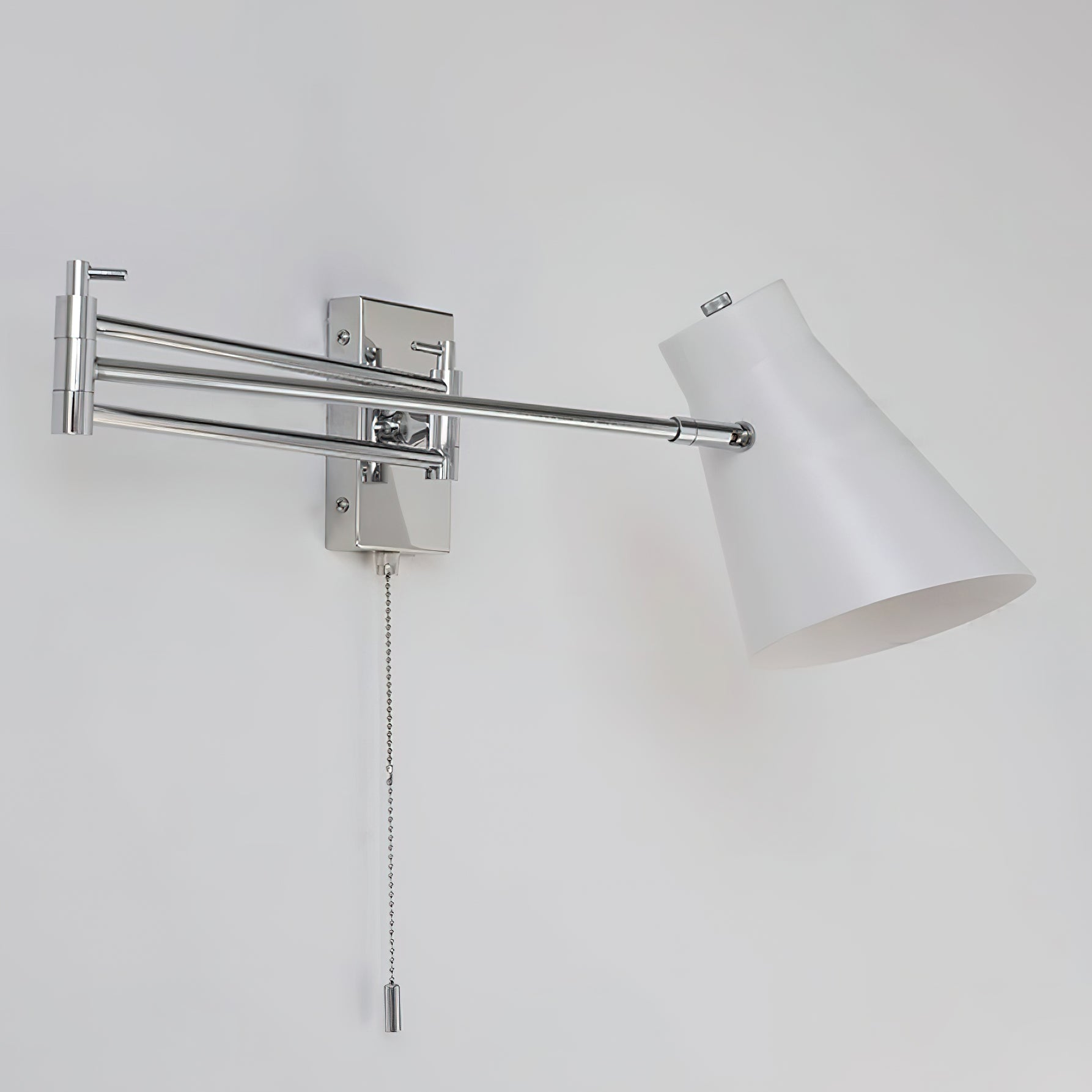 Wall Lamp Swing Arm Chrome Orange Adjustable Industrial - Neutral Decor