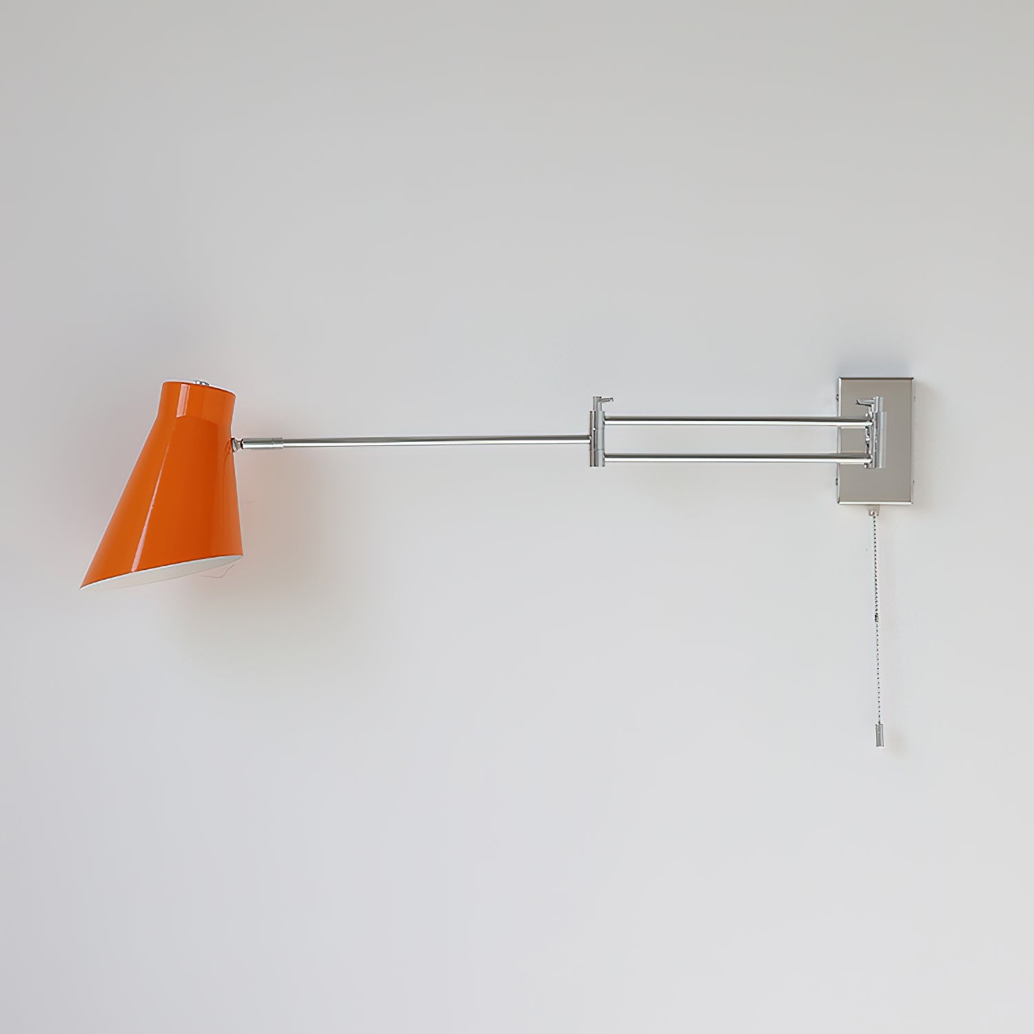 Wall Lamp Swing Arm Chrome Orange Adjustable Industrial - Neutral Decor