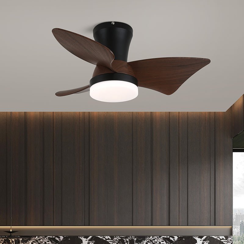 Luvora Minimalist Wood Ceiling Fan Light