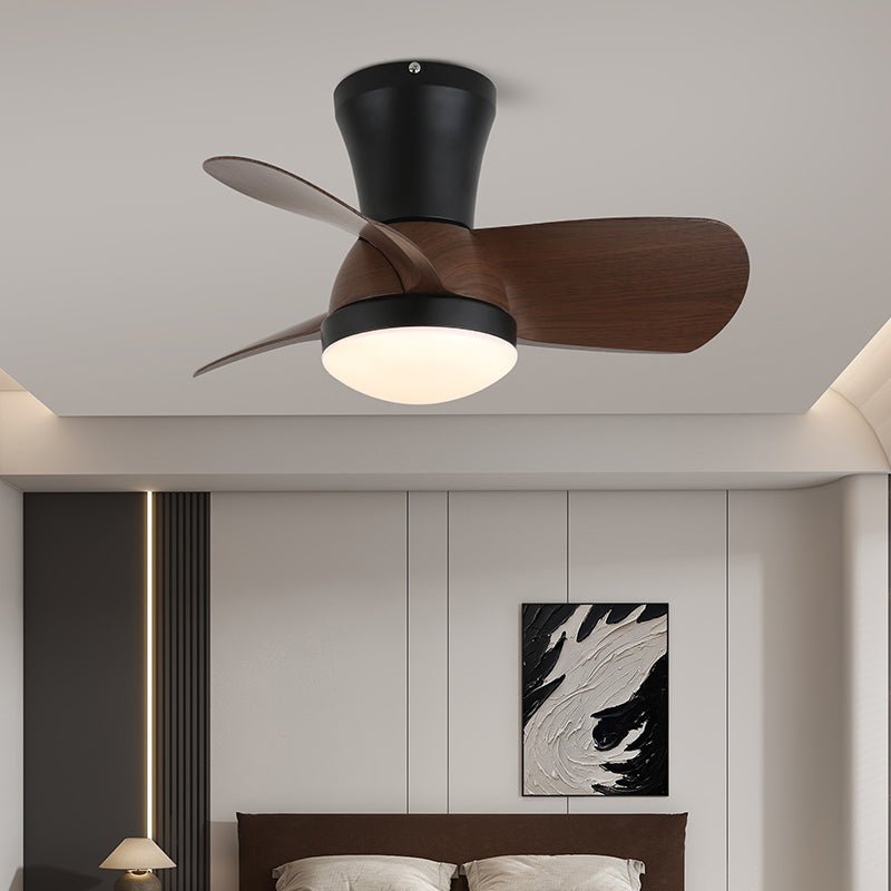 Luvora Minimalist Wood Ceiling Fan Light