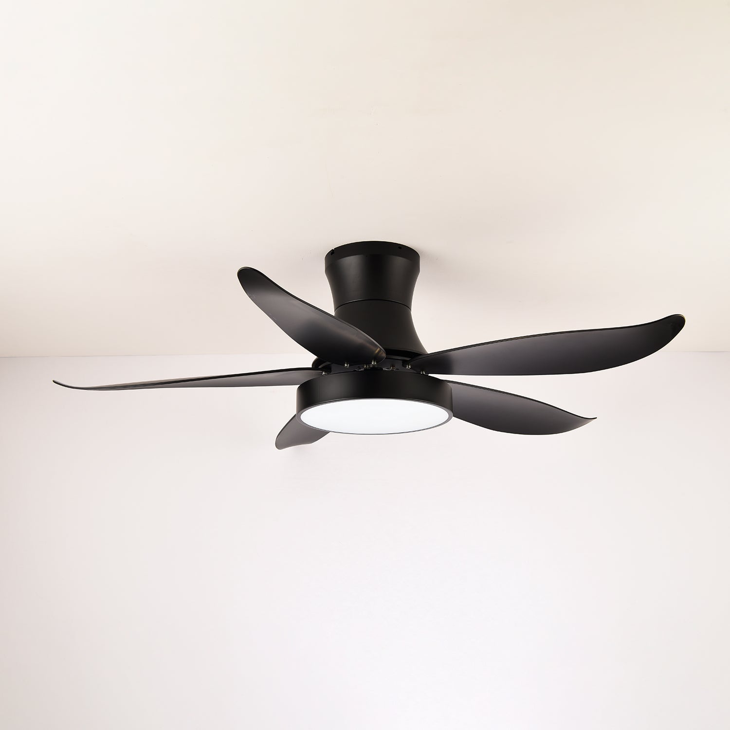 Jada Modern Black Ceiling Fan Light