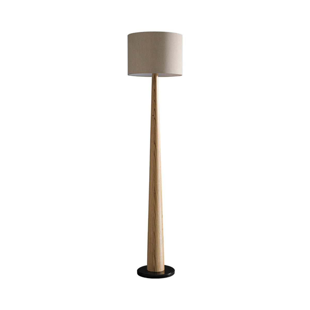 Ersilir Cylindrical Wood Floor Lamp