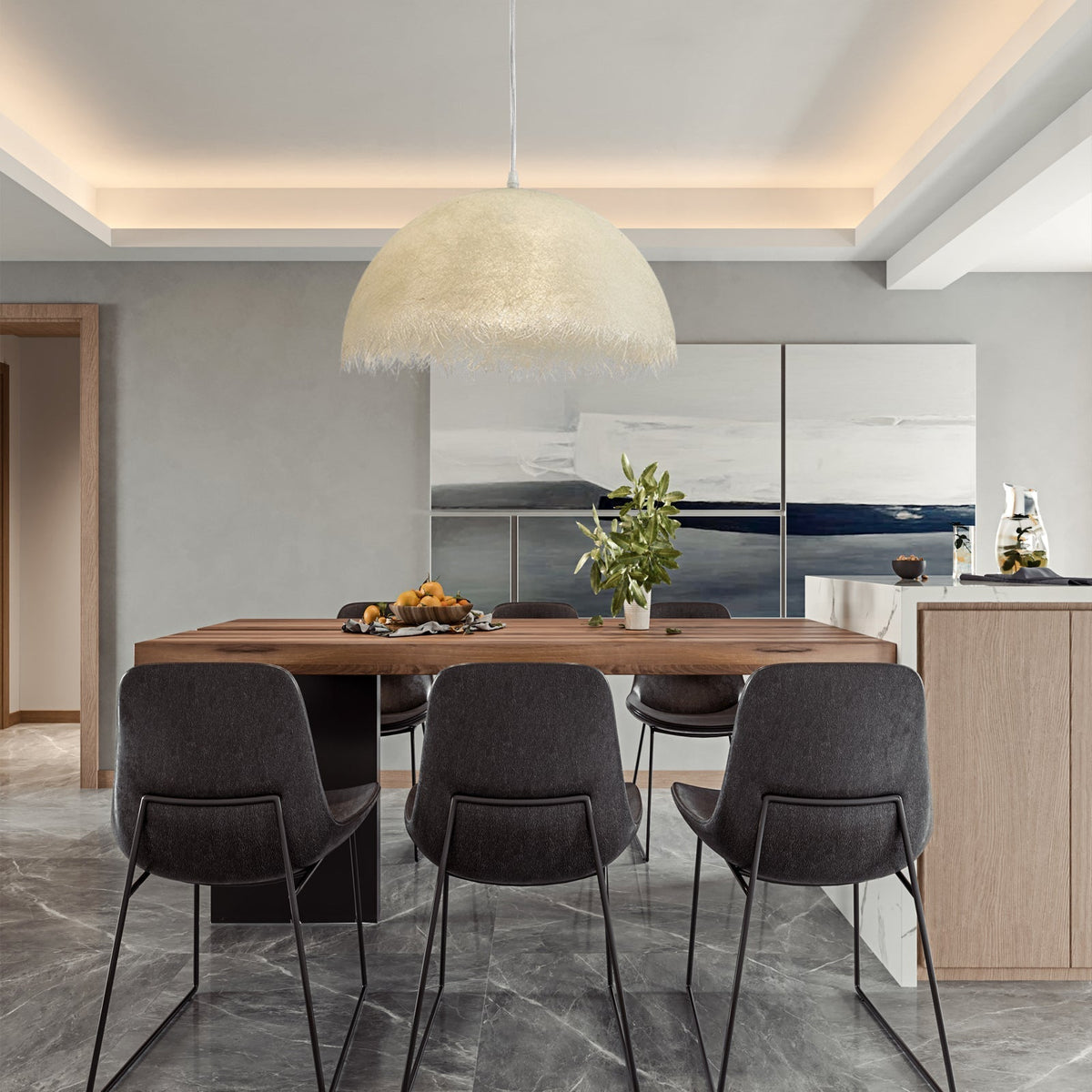Celoette Modern Epoxy Resin Pendant Light