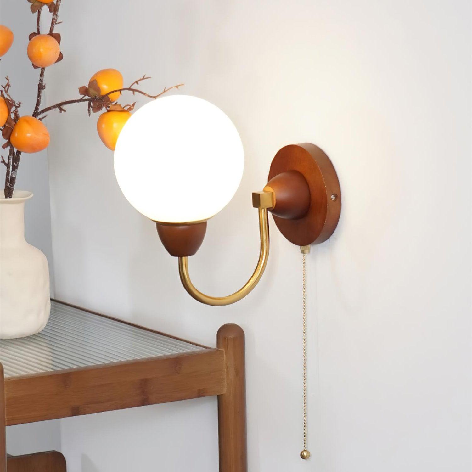 Liora Wooden Wall Lamp - Neutral Decor
