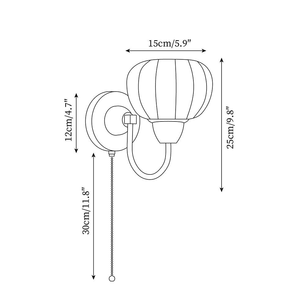 Liora Wooden Wall Lamp - Neutral Decor