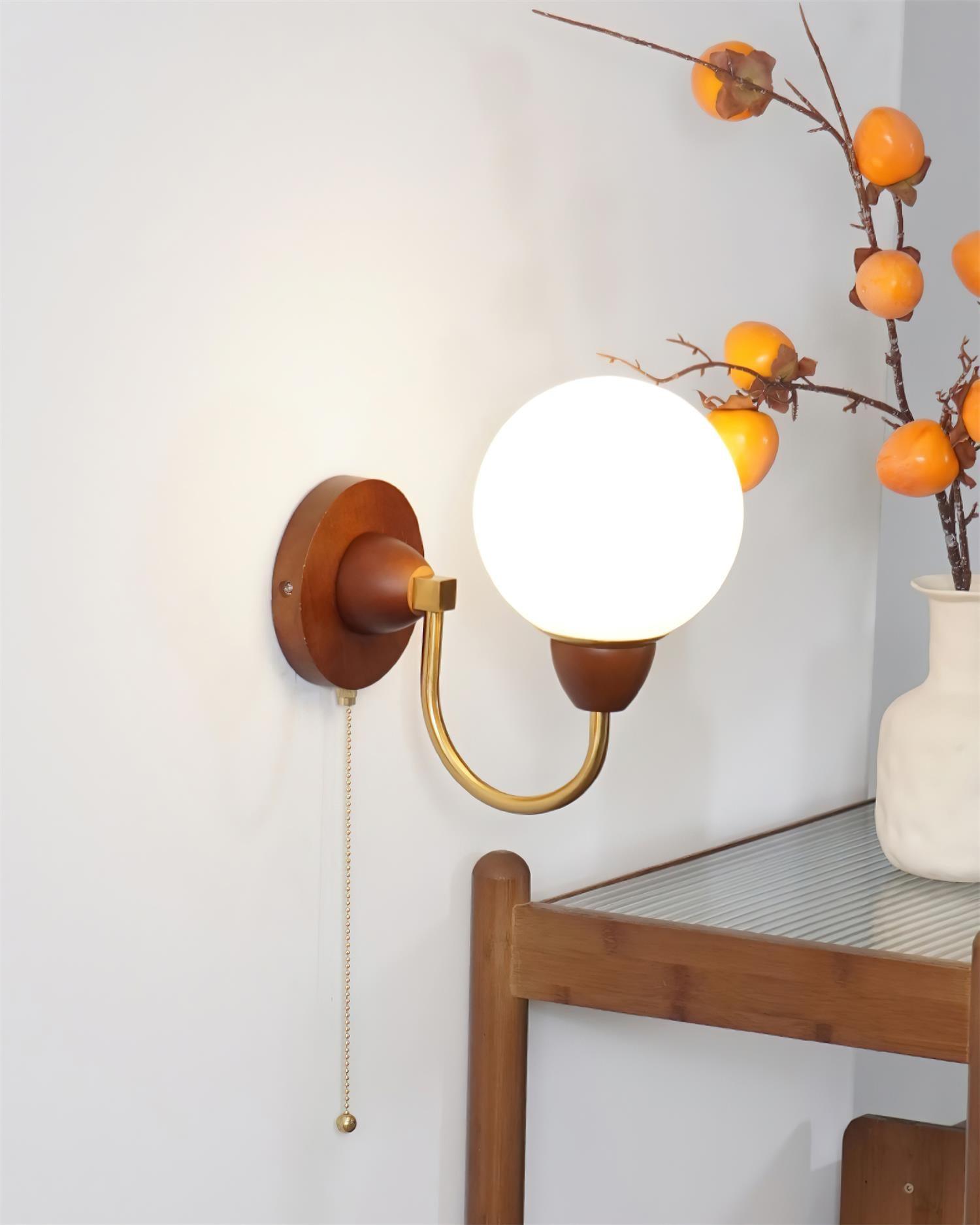 Liora Wooden Wall Lamp - Neutral Decor