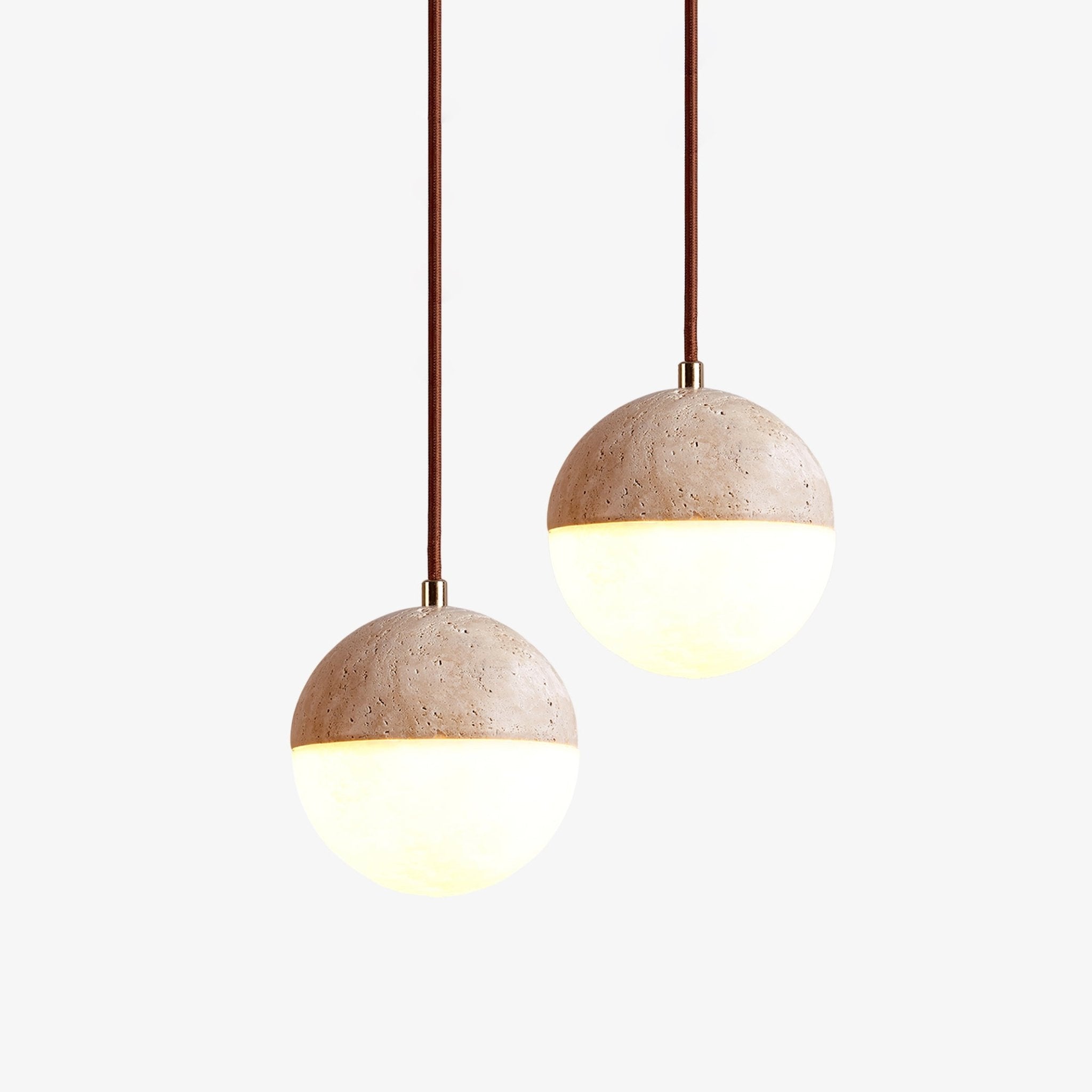 Soren Travertine Pendant Light - Neutral Decor