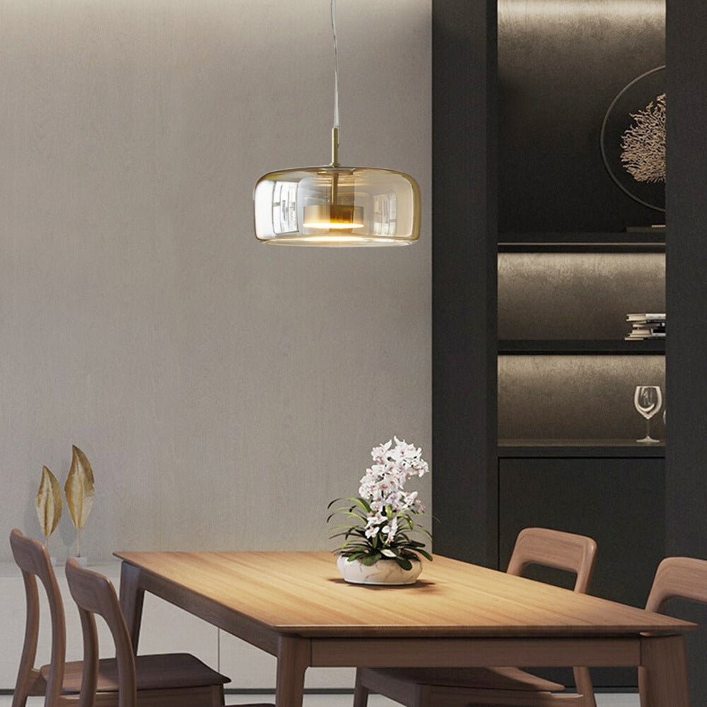 Aria Pendant Light Glass Morden Living Room - Neutral Decor