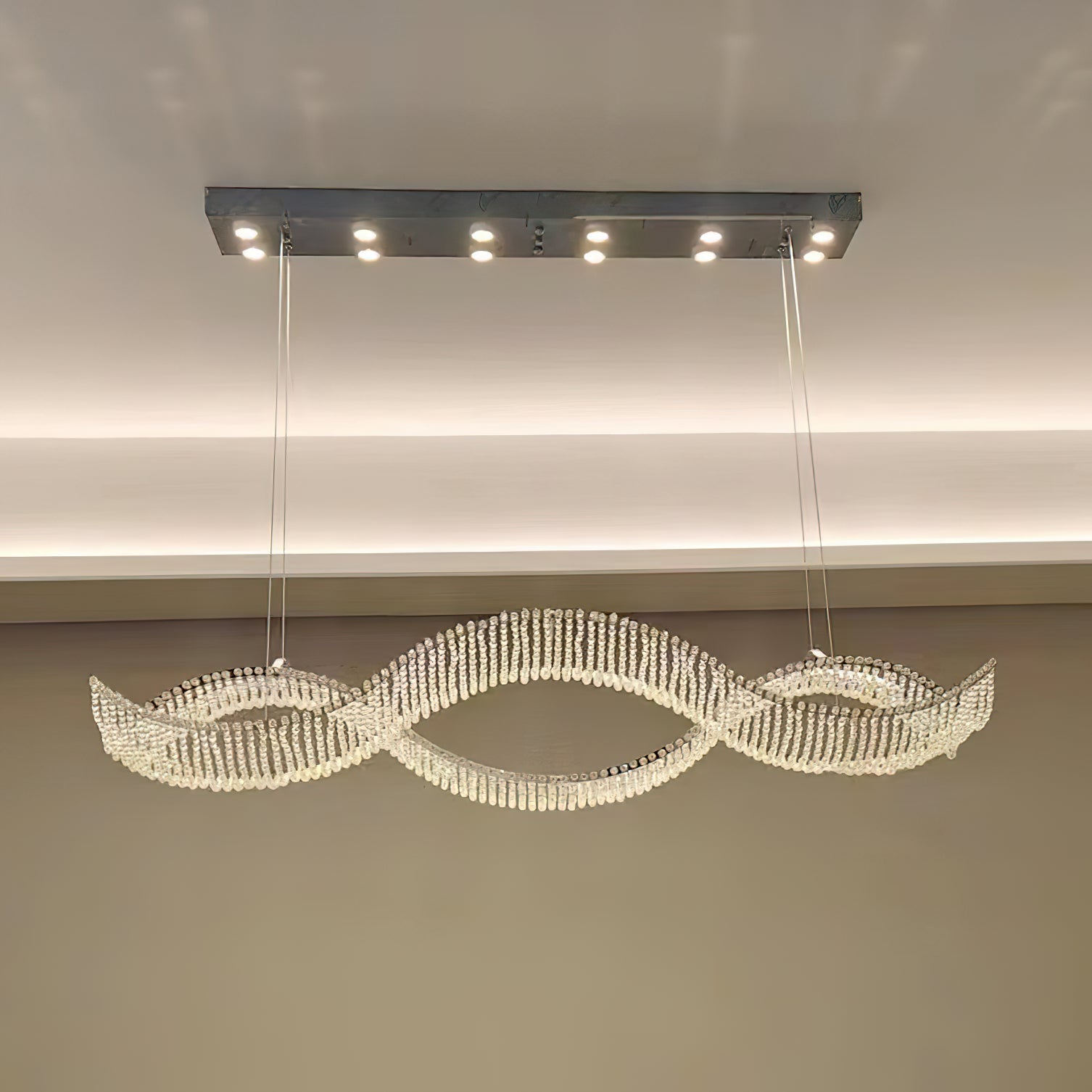 Caelox Postmodern Luxury Crystal Chandelier