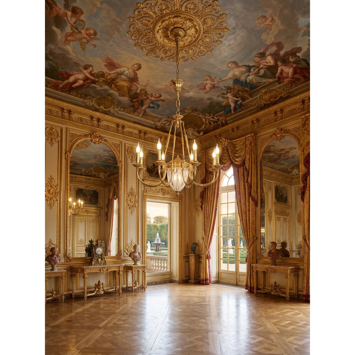 Valerix Brass Chandelier