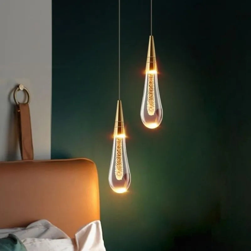 Teardrop Gold Pendant Light - Neutral Decor