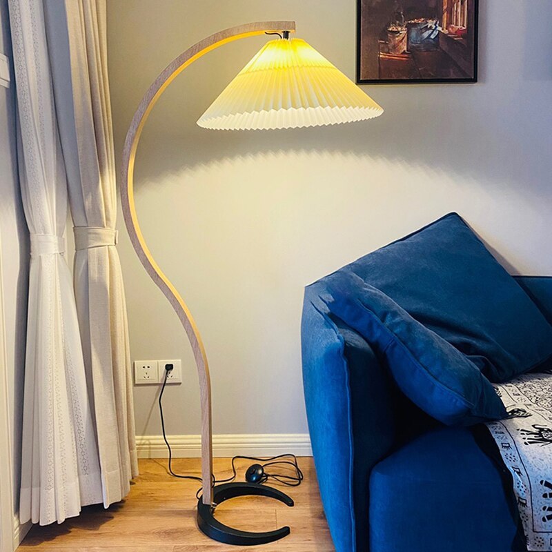 Ritta Floor Lamp Caprani Unique LED Wood Bedroom/Living Room - Neutral Decor