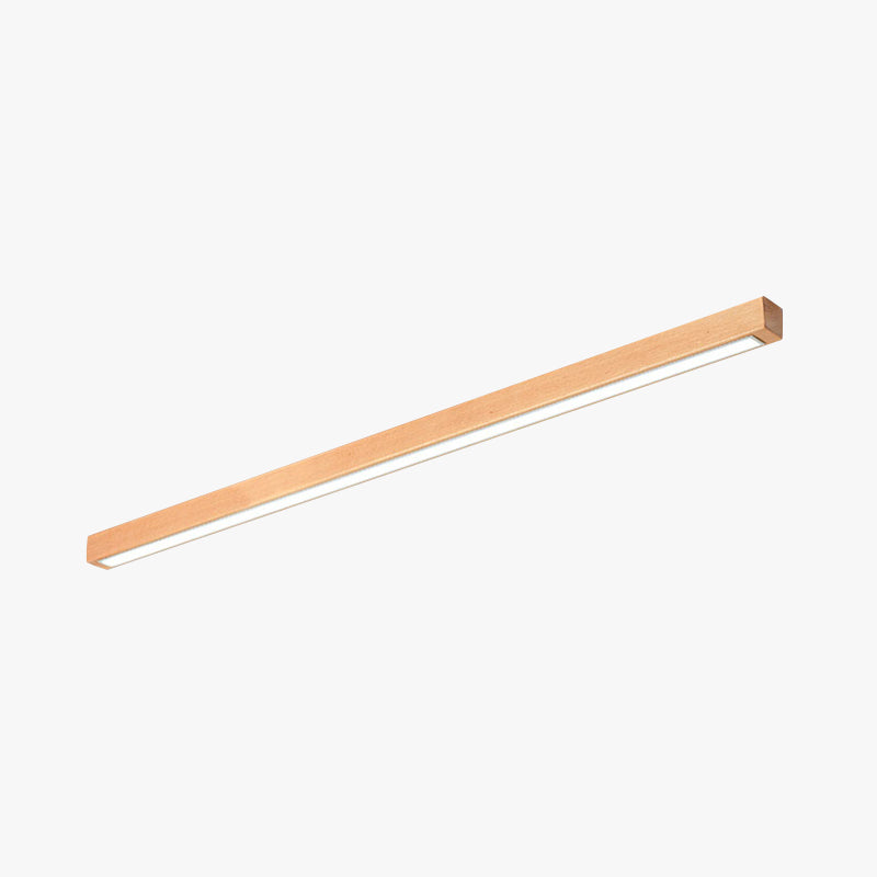 Arisha Linear Ceiling Light, Wood, 23.6"/39.4" - Neutral Decor