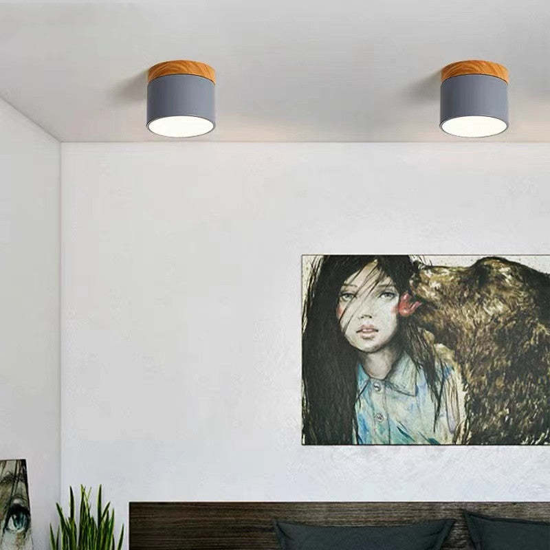 Valentina Modern Cylindrical /Acrylic Flush Mount Ceiling Light Hallway - Neutral Decor