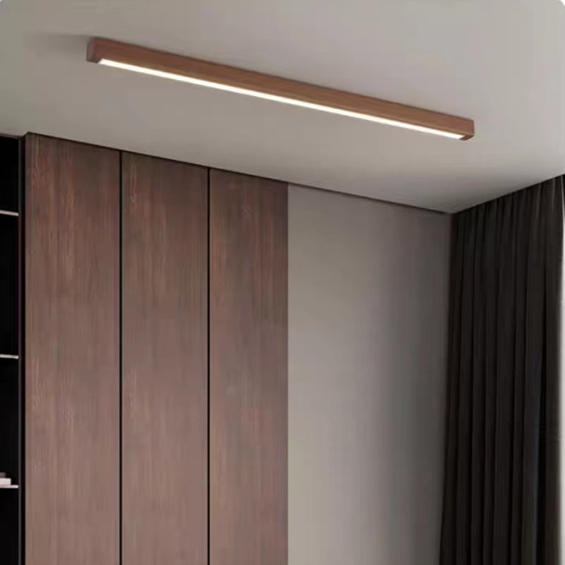 Arisha Linear Ceiling Light, Wood, 23.6"/39.4" - Neutral Decor