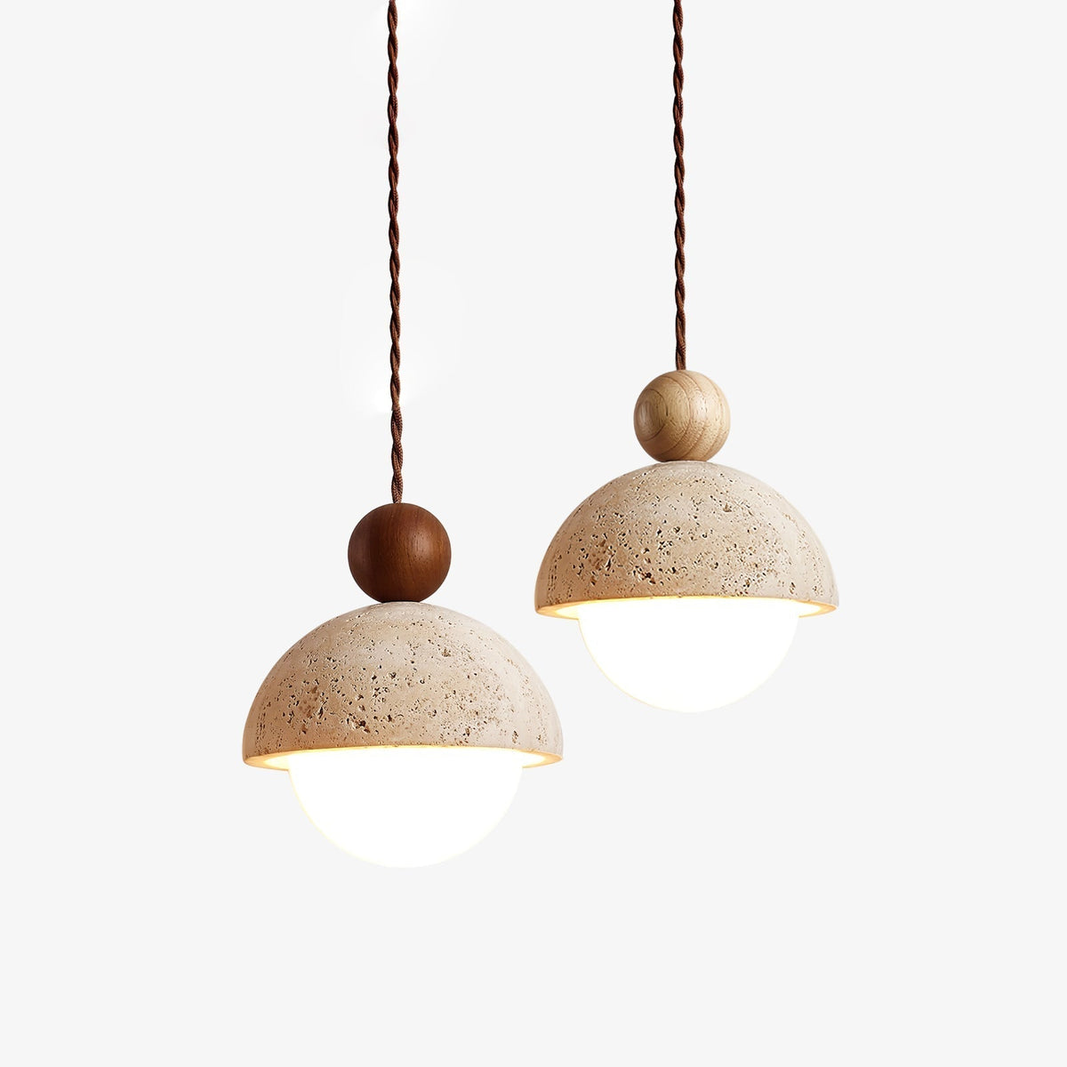 Bexn Travertine Pendant Light