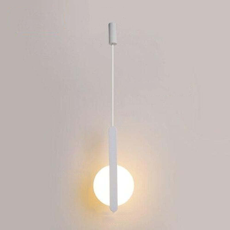 Arisha Modern Minimalist LED Hanging Pendant Lights Black White Bedroom - Neutral Decor