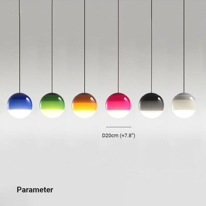 Valentina Colorful Glass Bubble Pendant Light - Neutral Decor
